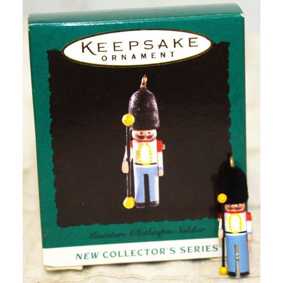 VTG 1995 Hallmark Keepsake Ornament Miniature Clothespin Soldier Collector Serie - Picture 2 of 16